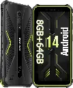 Ulefone Armor X12 Pro Smartphone Resistente Android 14, 8 GB + 64 GB/TF-256GB, IP68/69K Movil Resistente Agua y Golpes 4G Doble SIM, Batería de 4860mAh, 13 MP + 8 MP, Wi-Fi de 5 GHz/NFC/OTG/GPS/Naranja