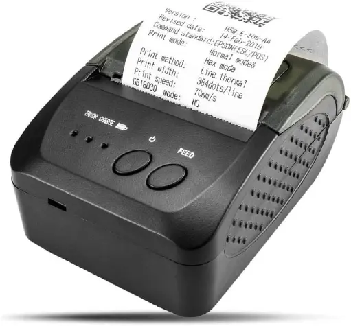 [NT-1809DD] NETUM Impresora térmica inalámbrica Bluetooth de Recibos, portátil, 2 Pulgadas, 58 mm, Mini Impresora USB POS para Soporte de Ventas de restaurantes Android/iOS/PC/Windows/Linux